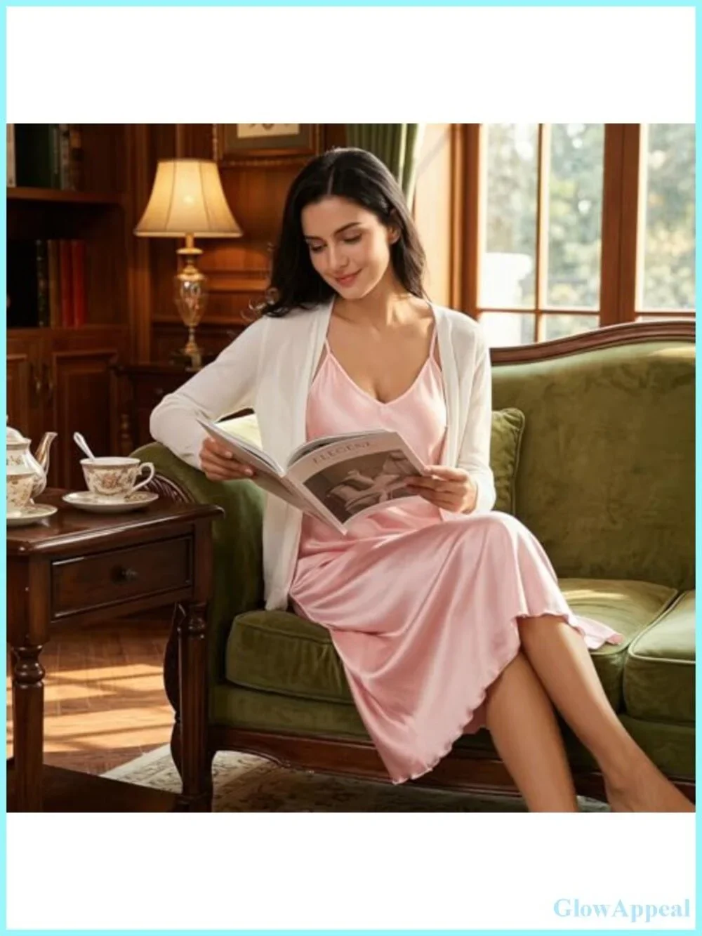 Silk Chemise Slip Dress Womens Satin Nightgown Sleeveless Adjustable Strap